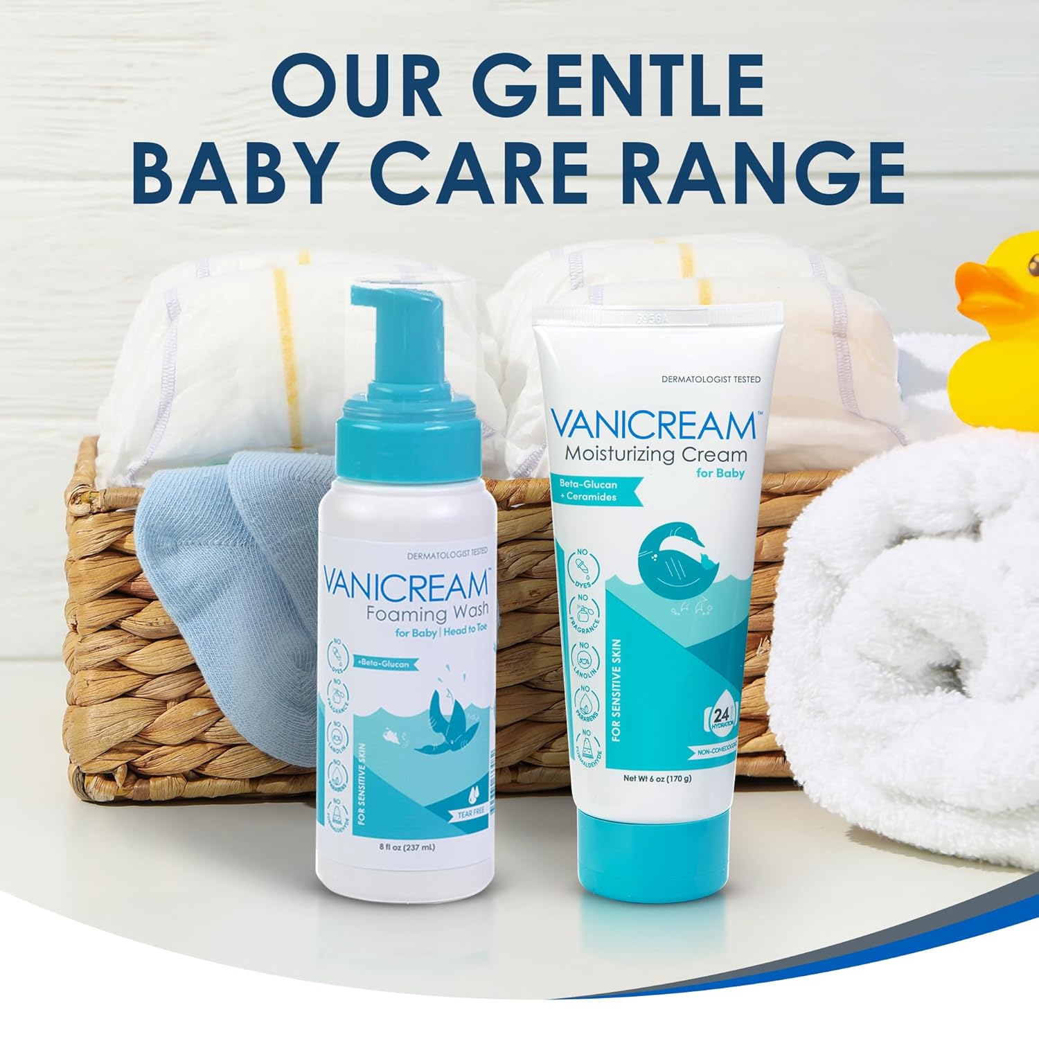 Vanicream Moisturizing Cream for Baby – Family-Safe Daily Lotion for Kids' Rooms, Changing Tables, and Post-Bath Routines