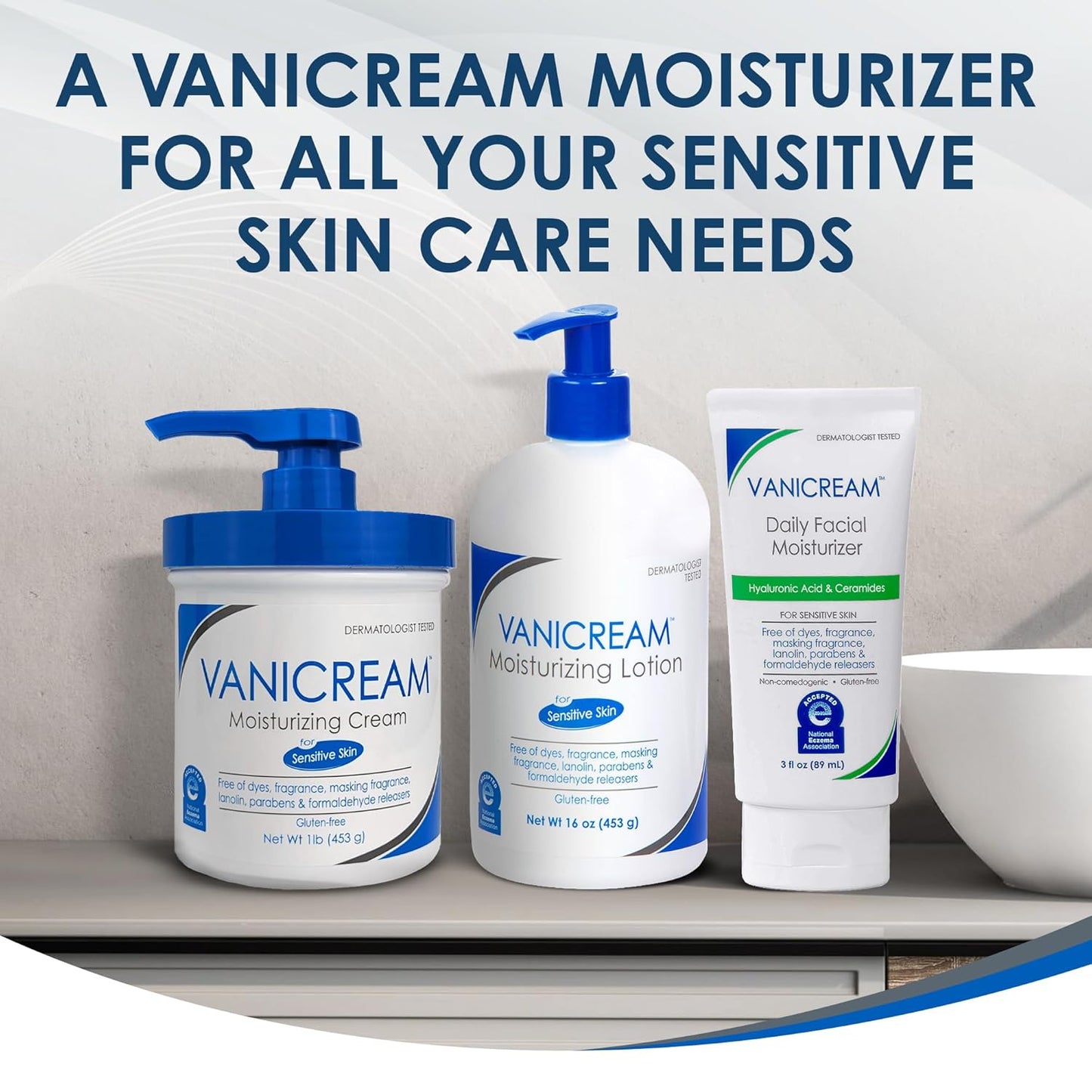 Vanicream Moisturizing Lotion – Hypoallergenic Fragrance Free Lotion Safe for Allergy Prone Skin
