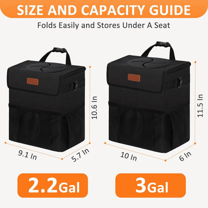 Vankor Collapsible Car Trash Bin – Cozy Housewarming Gift for Her, Stylish Auto Accessories