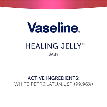 Vaseline Baby Petroleum Jelly 4-Pack – Gentle Diaper Rash Protection for Nursery and Changing Stations