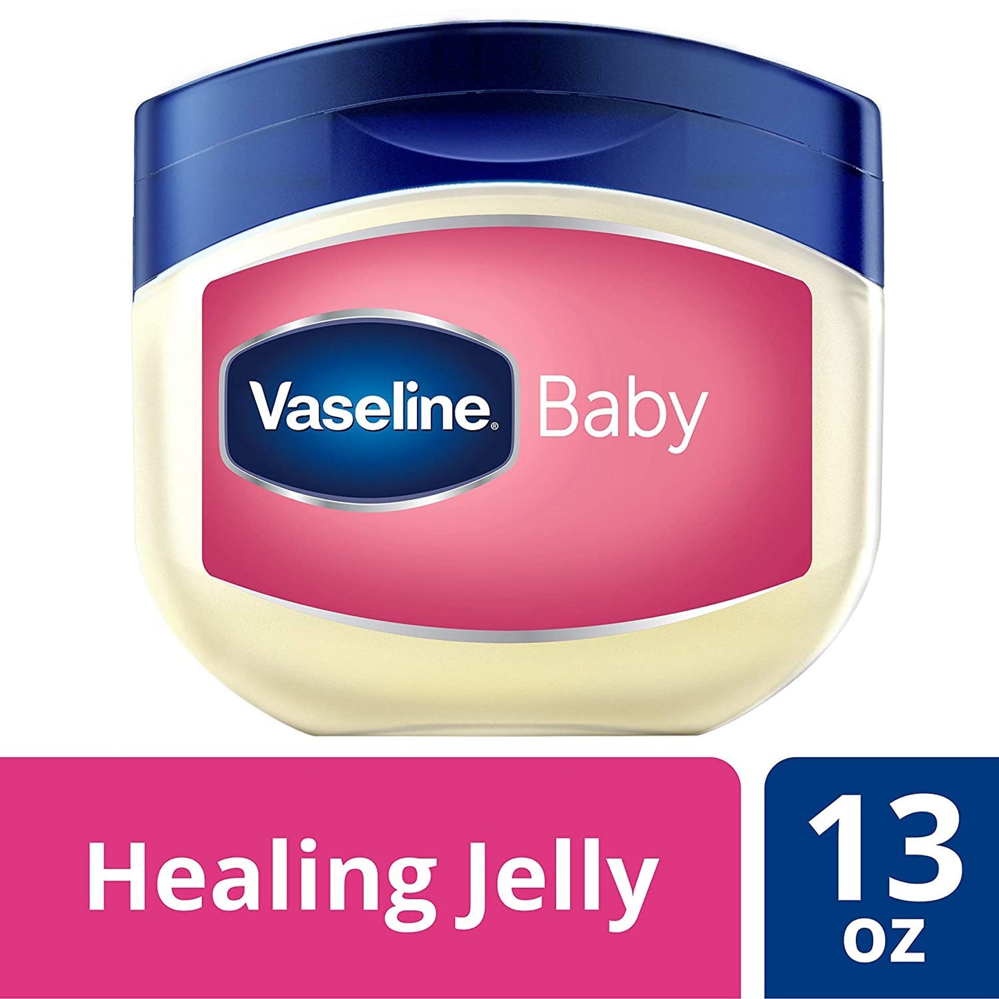 Vaseline Baby Petroleum Jelly 4-Pack – Gentle Diaper Rash Protection for Nursery and Changing Stations