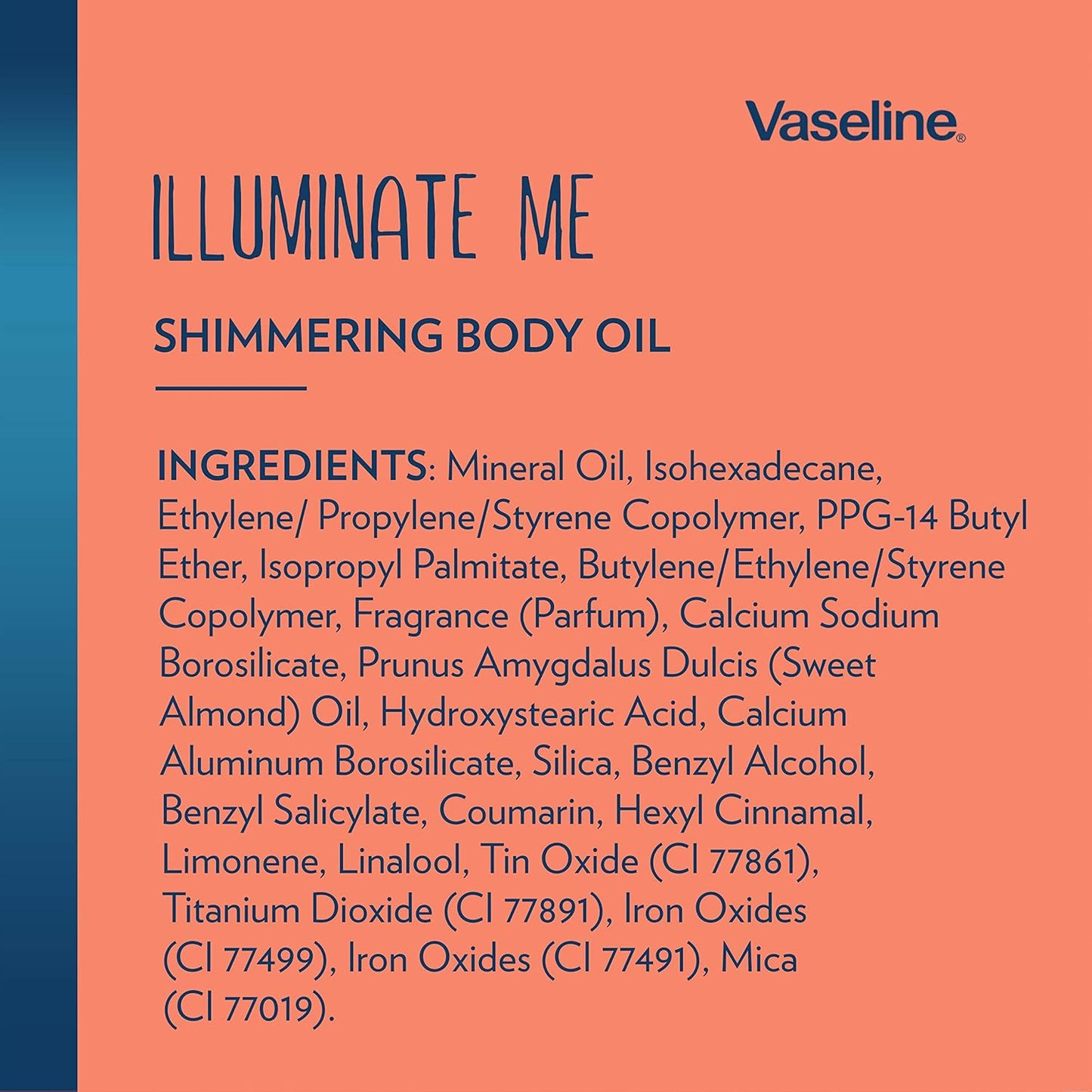 Vaseline Illuminate Me Shimmering Body Oil – Calming Shimmer Body Treatment for the Evening Wind-Down and Bath Ritual