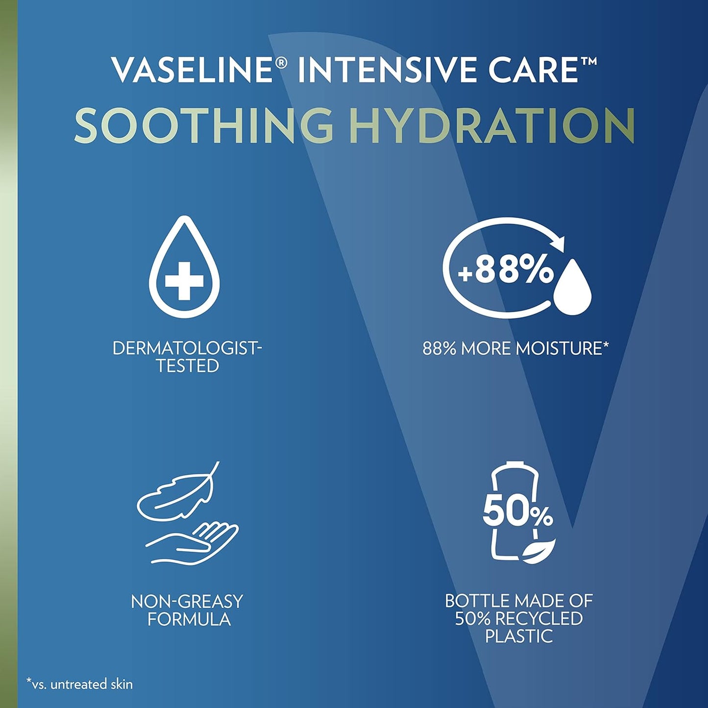 Vaseline Intensive Care Body Lotion for Dry Skin – Soothing Nightly Moisturizer for Post-Shower Self-Care Rituals, Pack of 3