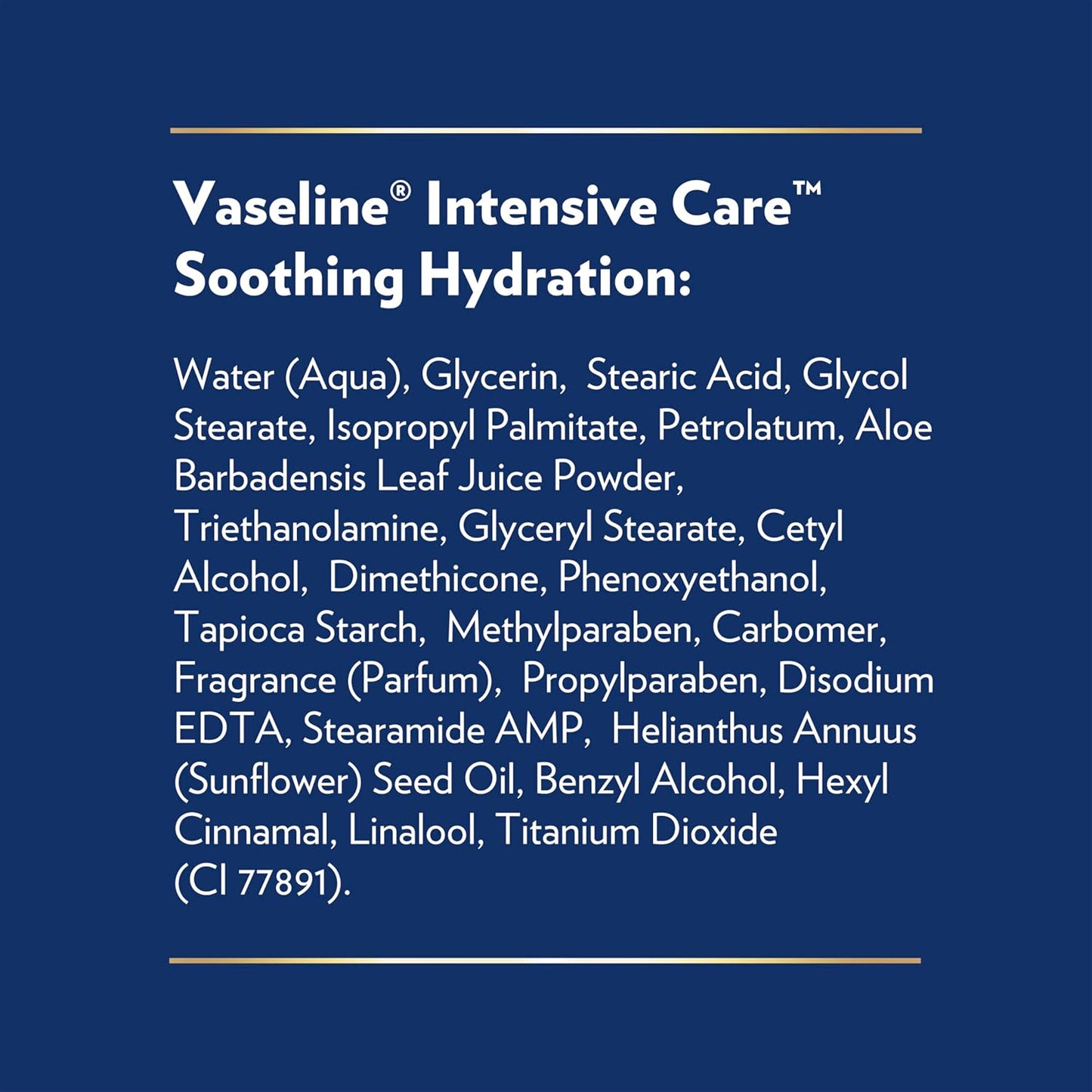 Vaseline Intensive Care Body Lotion for Dry Skin – Soothing Nightly Moisturizer for Post-Shower Self-Care Rituals, Pack of 3
