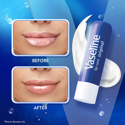 Vaseline Lip Therapy Original Care – Camping and Hiking Wind-Burn Defense, Pocket Travel Balm 6-Pack