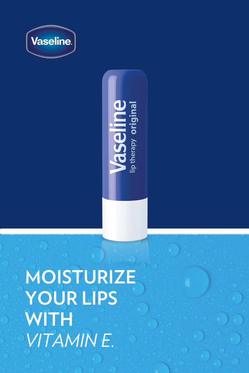 Vaseline Lip Therapy Original Care – Camping and Hiking Wind-Burn Defense, Pocket Travel Balm 6-Pack