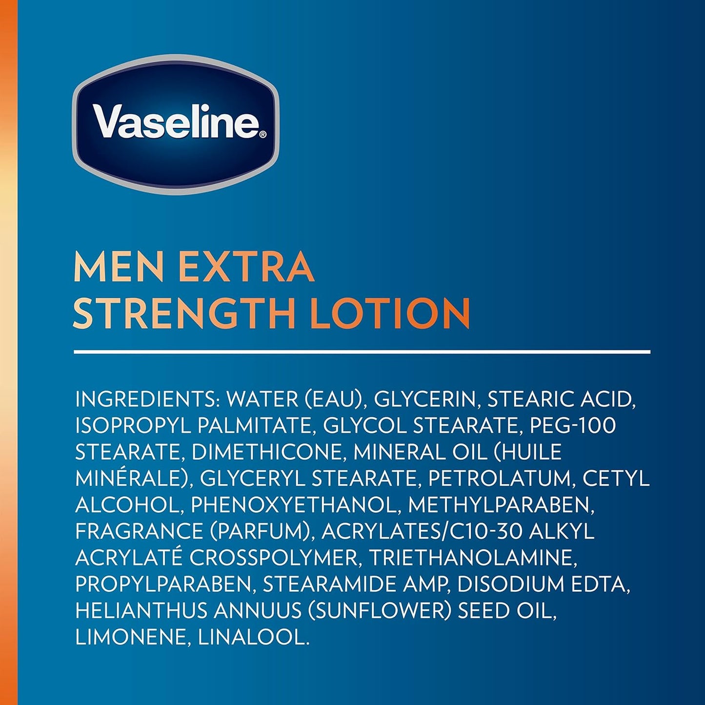 Vaseline Men's 3-in-1 Lotion – One Bottle Replaces Three Products in the Bathroom Cabinet