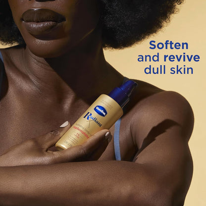 Vaseline Radiant X Replenishing Body Oil for Women, Post-Shower Bath Ritual for Dry Dull Skin Glow