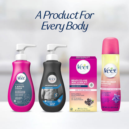 Veet Professional Hair Removal Cream – Premium At-Home Spa Experience with Spatula Tool