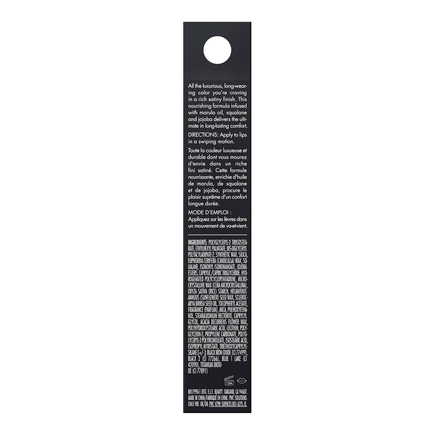 vegan and 100% cruelty-free formulation free of unwanted toxins