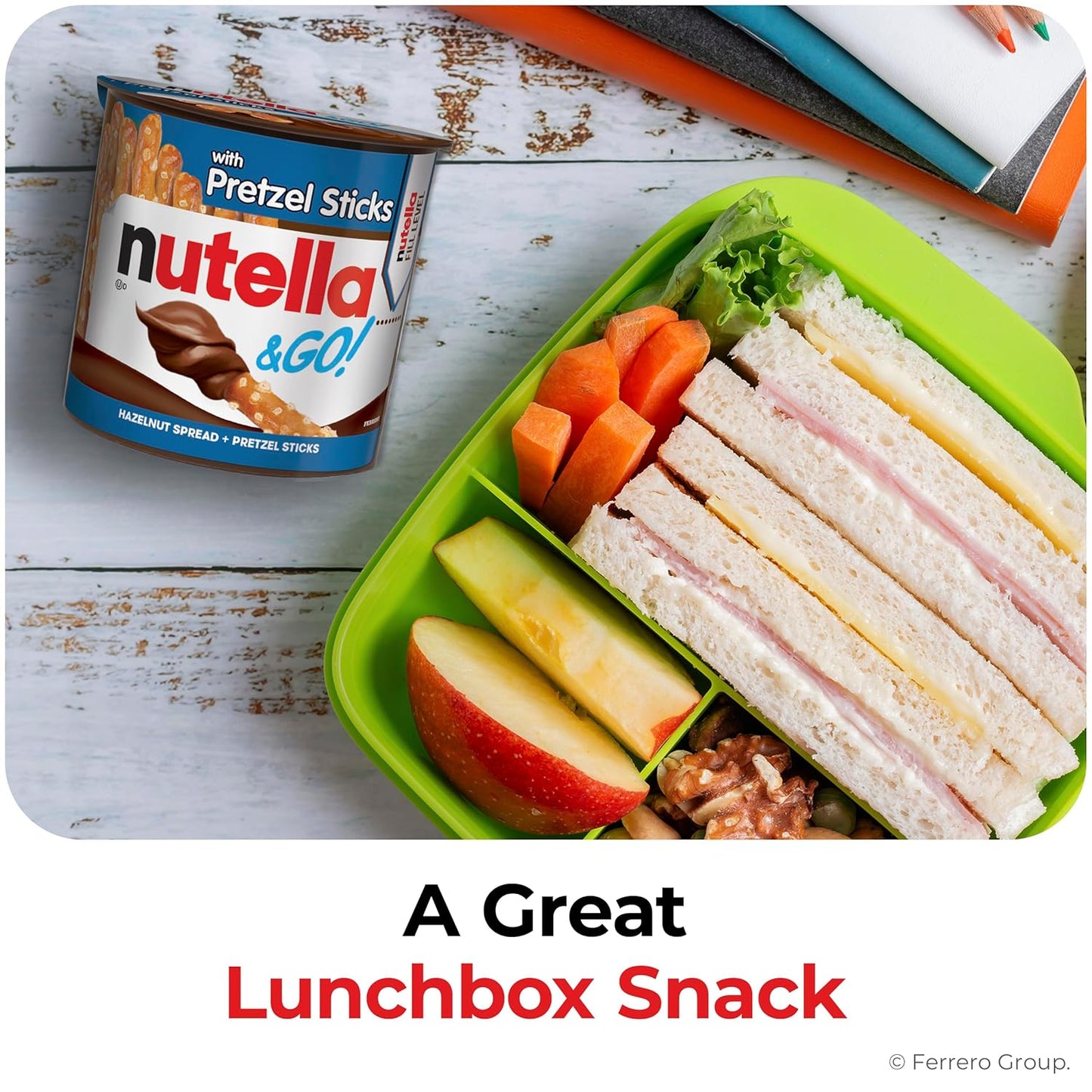 vegetarian-friendly formulation with globally recognized nutella brand identity