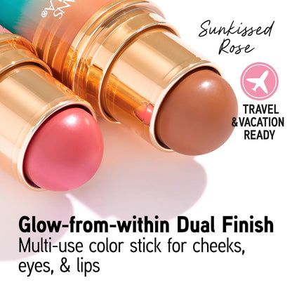 velvet-pigment finish on one end and buildable luminous finish on the other