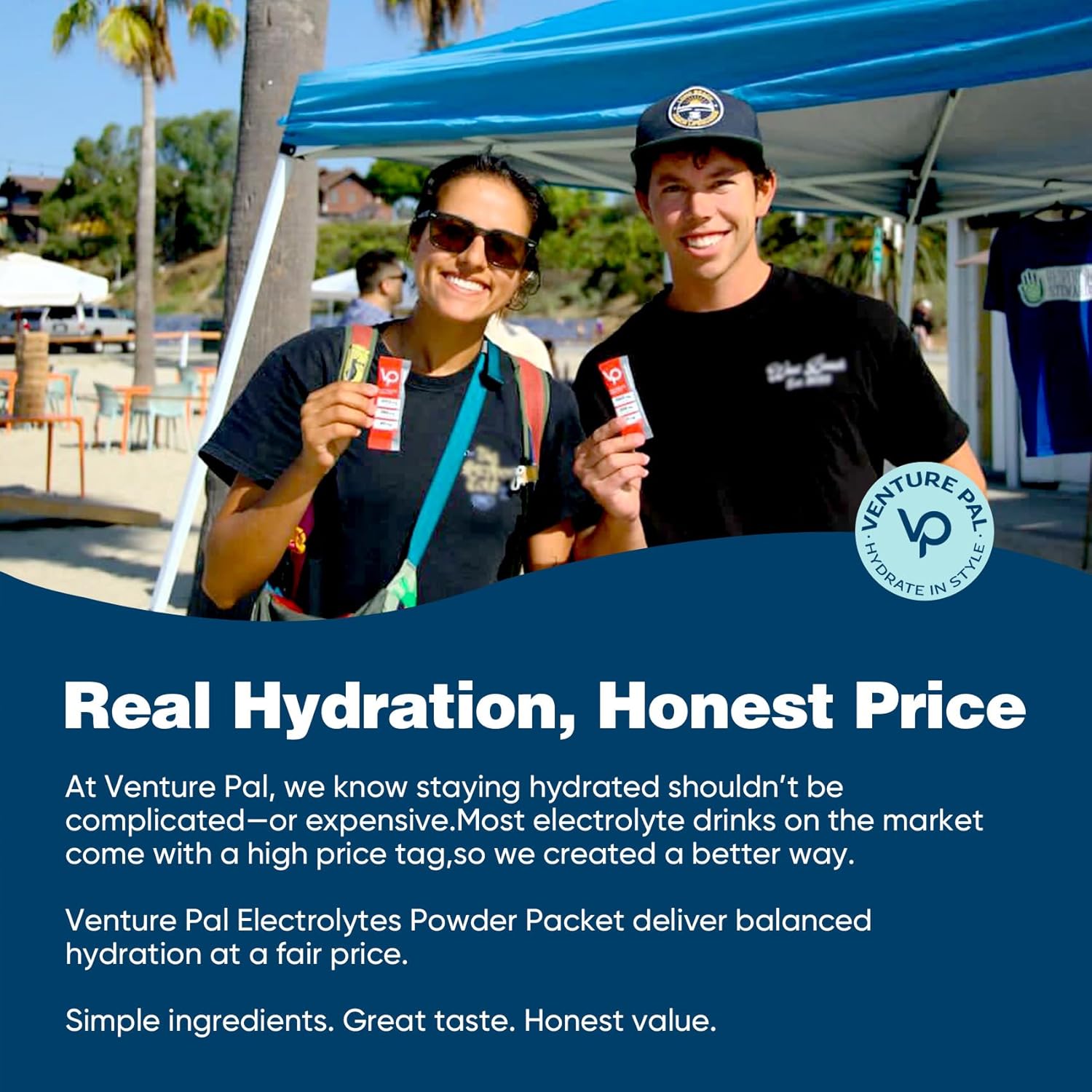 Venture Pal High Sodium Electrolyte Sticks – Mindful Hydration Support for Chronic Fatigue and Muscle Recovery