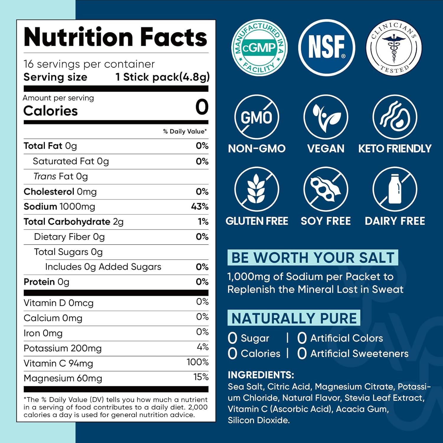 Venture Pal High Sodium Electrolyte Sticks – Mindful Hydration Support for Chronic Fatigue and Muscle Recovery