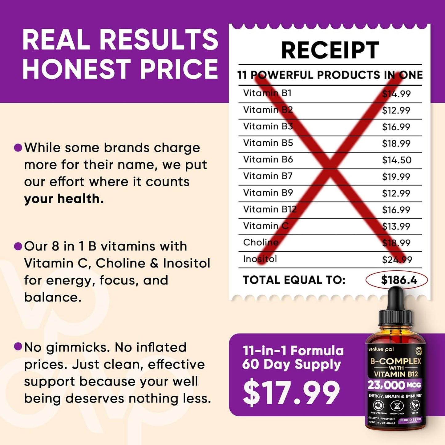 Venture Pal Methylated B12 Liquid Drops – Sublingual B Complex for Sustained Concentration During Remote Work Sessions
