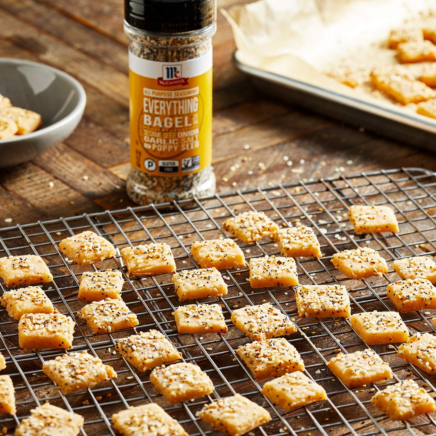versatile texture mix of seeds and ground spices for visual crunch and layered flavor