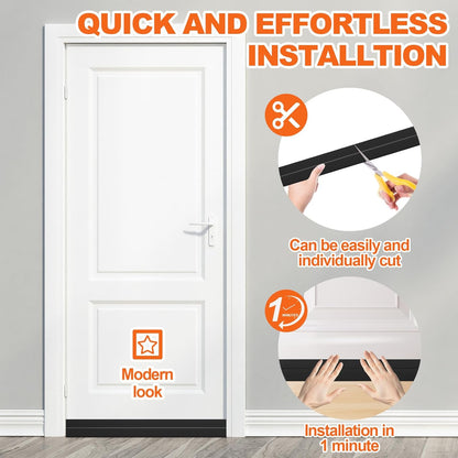 VibraGate Door Draft Stopper – Restful Sleep Bedroom Door Seal, Nightly Wind-Down Noise Blocker