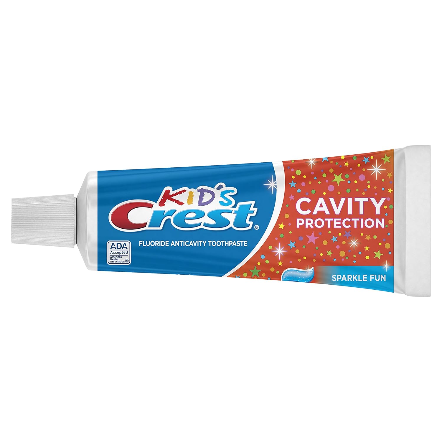 visible sparkles in paste to make brushing visually engaging for kids