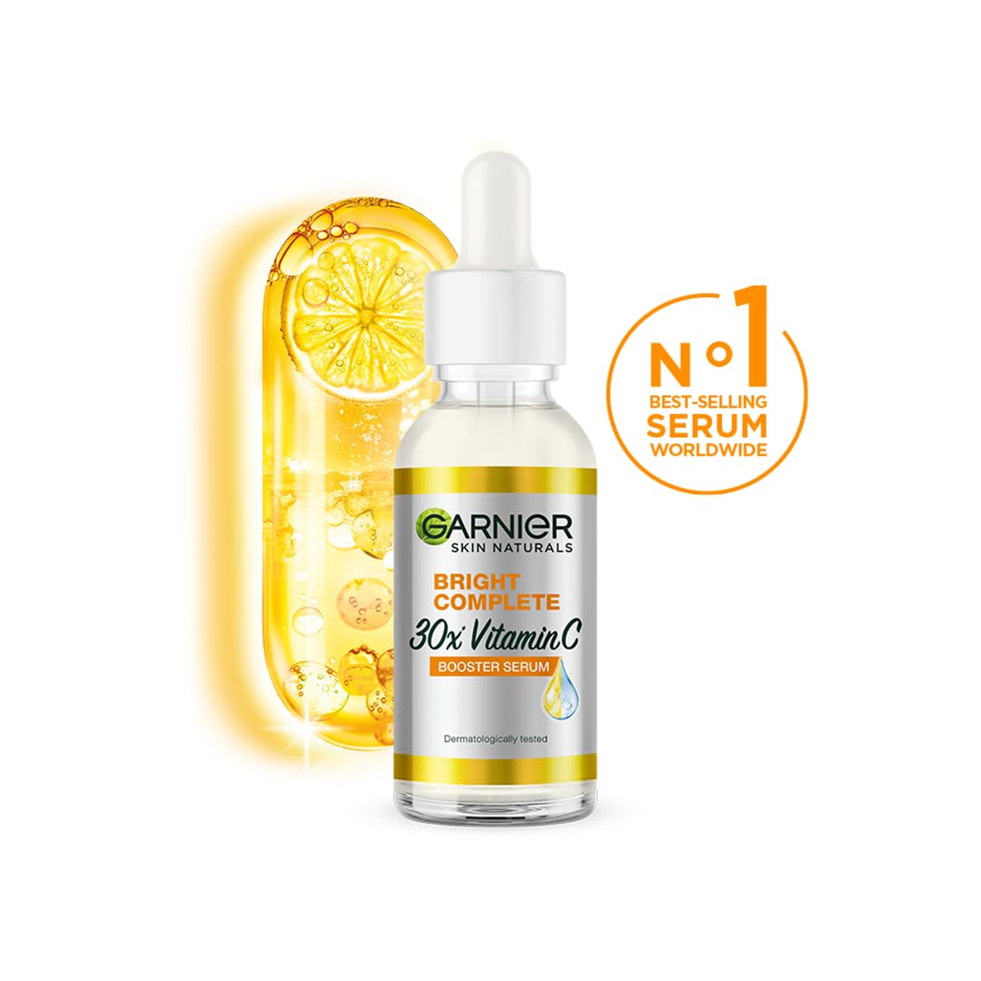 vitamin c concentration 30x higher than garnier bright complete face cream