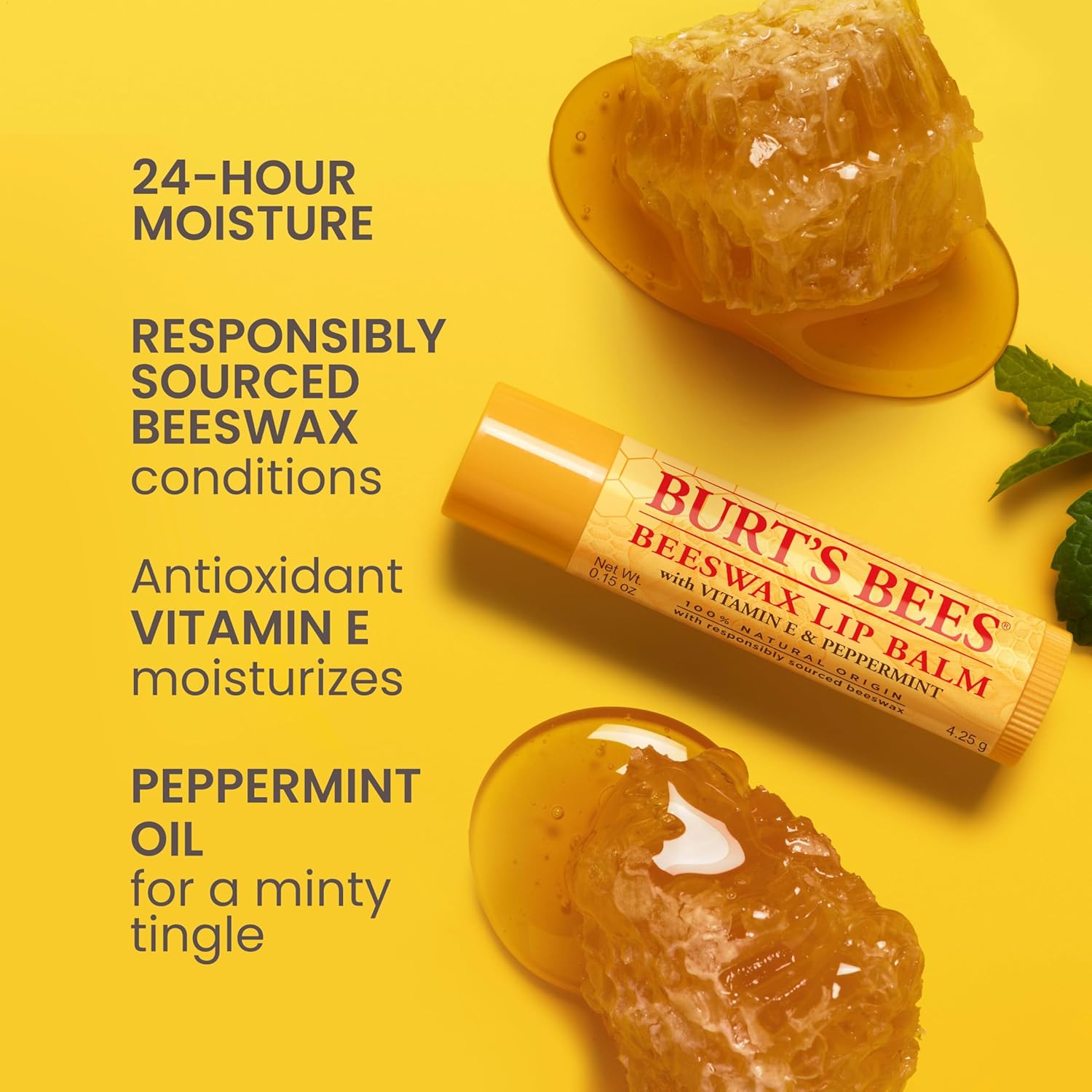 vitamin e and hint of peppermint oil for hydration and cooling comfort