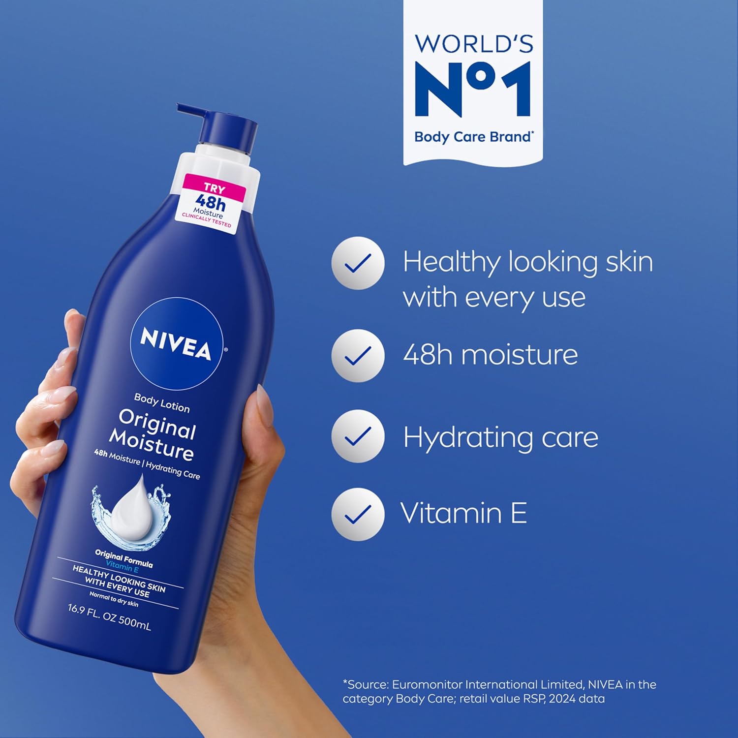 vitamin e enriched for soft, smooth, healthy-looking skin