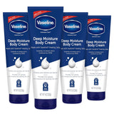 Vaseline Intensive Care Deep Moisture Body Cream – After-Shower Hydration Ritual for Sensitive, Eczema-Prone Skin, 4 Pack