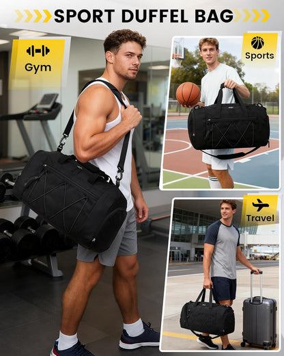 Vorspack Duffel Bag - Outdoor Camping Companion, Water-Resistant Travel Bag with Shoe Compartment