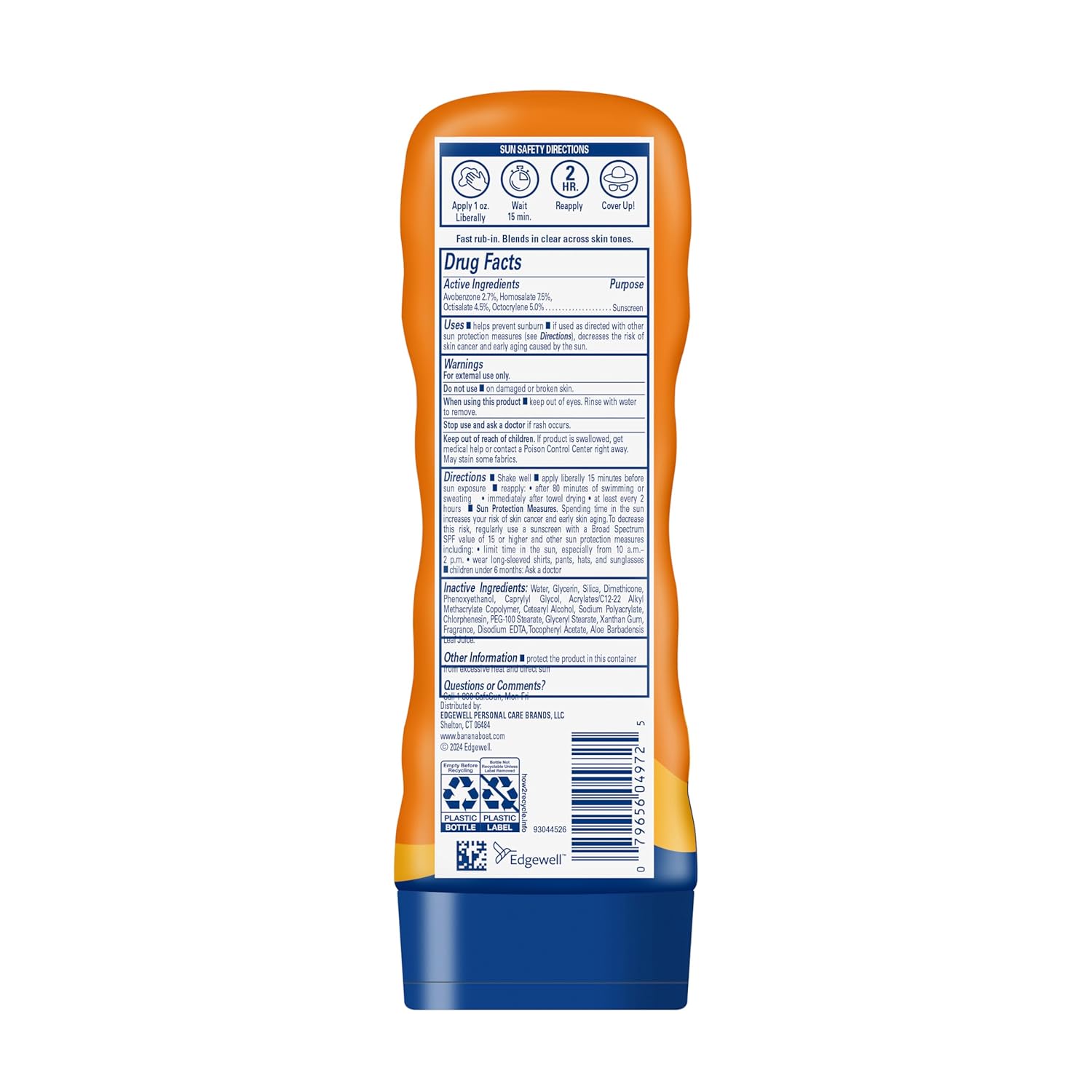 water and sweat resistant construction