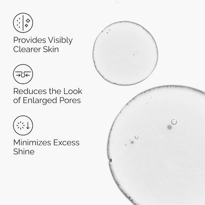 water-based, lightweight liquid serum that layers cleanly under other products