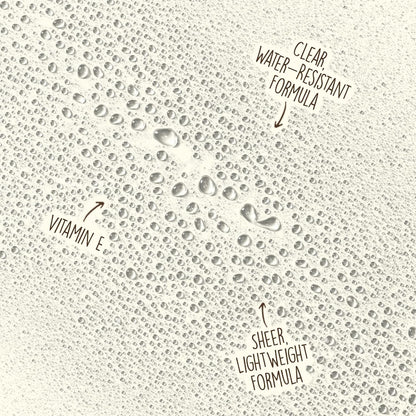 water-resistant formula lasting up to 80 minutes of swimming or sweating