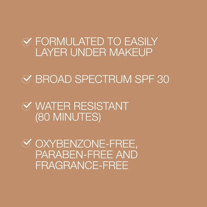 water-resistant formula suitable for active and outdoor use