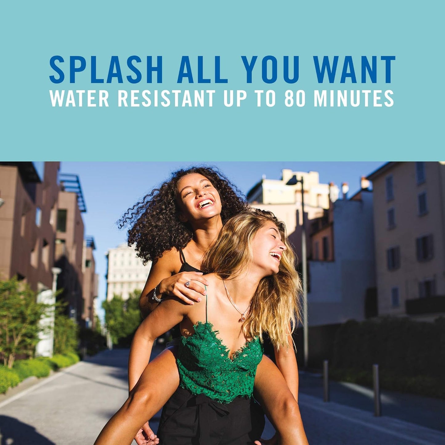 water resistant up to 80 minutes