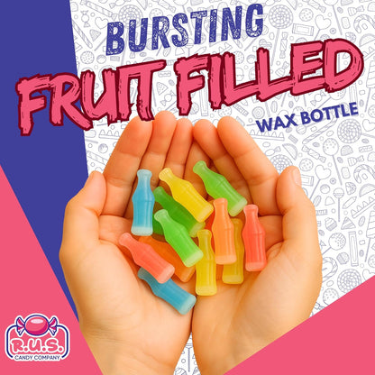 Wax Bottle Candy 1/2 Lb Bulk – Nostalgic Birthday Gift Tradition for Adults Who Miss 90s Treats
