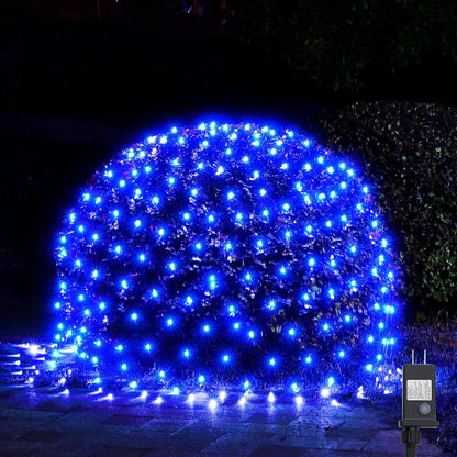 WBao Christmas Net Lights – 360LED Net Lights for Bedroom Window and Holiday Aesthetic Styling
