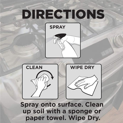 Weiman Gas Range Cleaner and Degreaser – Heavy Duty BBQ Grill Degreaser for Outdoor Cookouts, Multi-Surface Spray