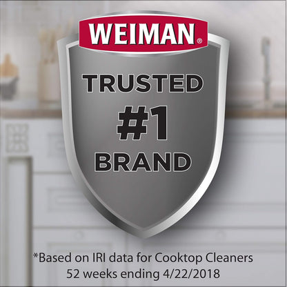 Weiman Glass Cooktop Cleaner Kit – Child-Safe Kitchen Degreaser for Smooth-Top Stoves, Non-Toxic Cream