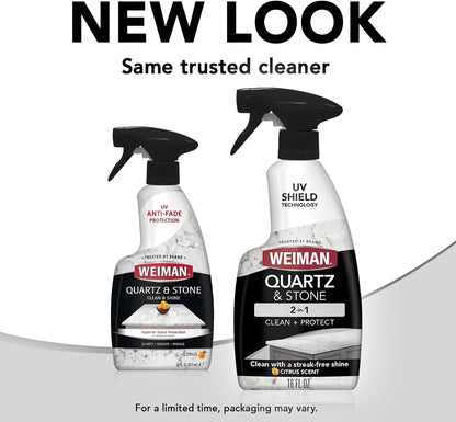 Weiman Quartz Countertop Cleaner and Polish 2-Pack Housewarming Gift for New Homeowners, Practical Wedding Shower Present