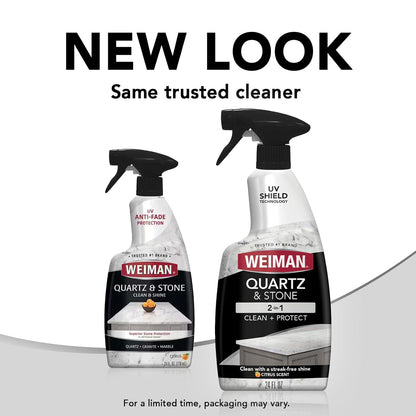 Weiman Quartz Countertop Cleaner and Polish — Streak-Free Shine for Granite, Marble, and Stone Kitchen Islands