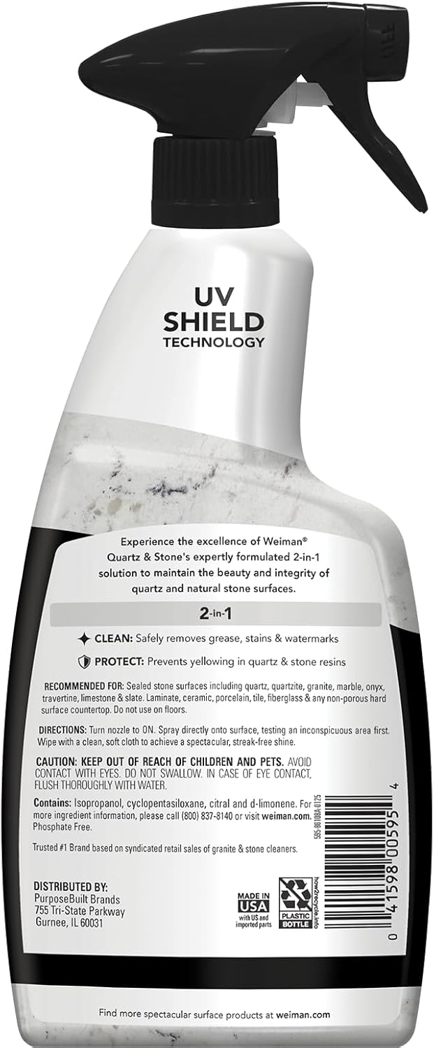 Weiman Quartz Countertop Cleaner and Polish – Thoughtful Housewarming Gift for New Homeowners