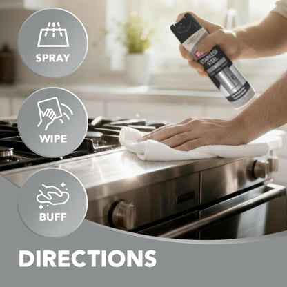 Weiman Stainless Steel Cleaner & Polish – Patio Grill & Outdoor Kitchen Spray