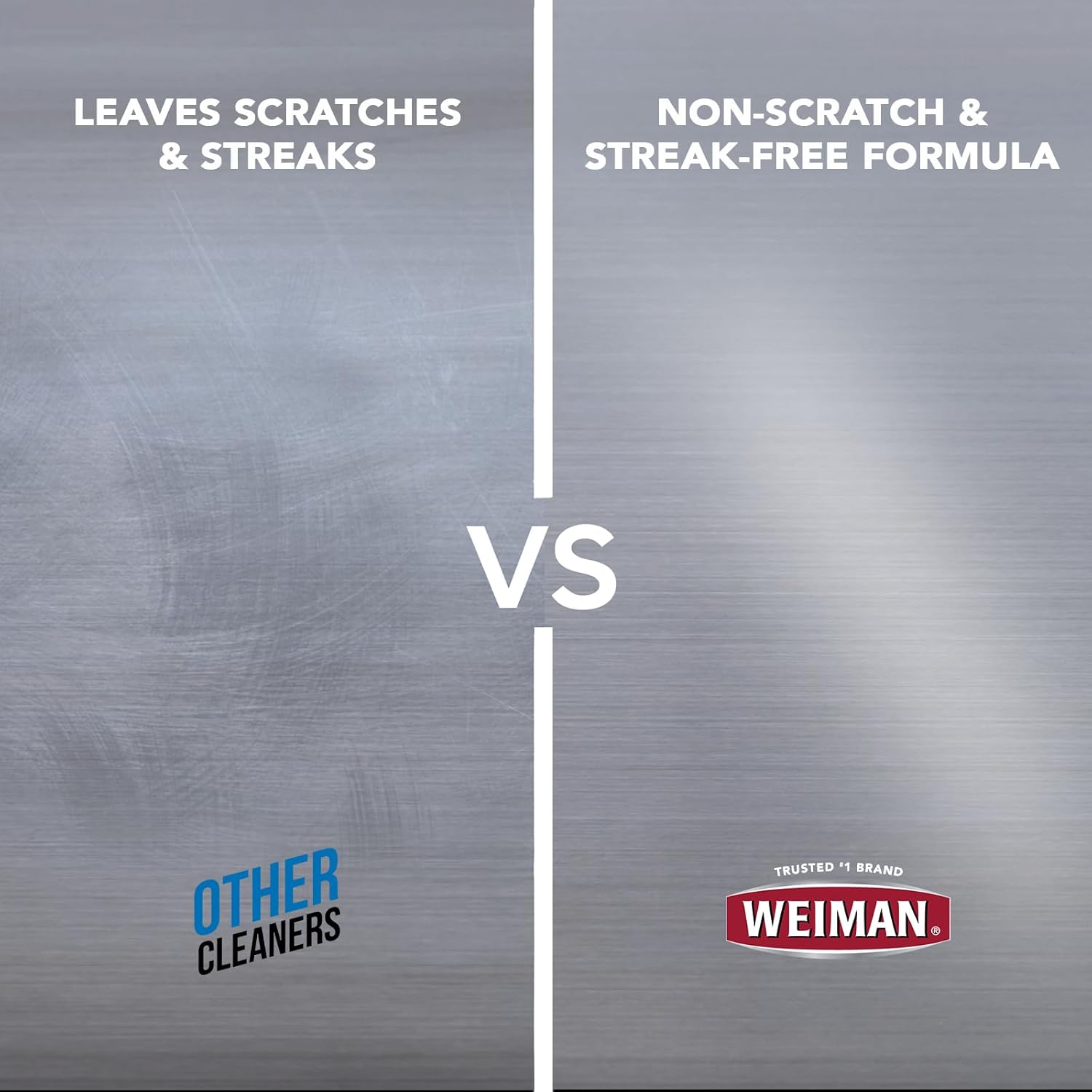 Weiman Stainless Steel Cleaner & Polish – Patio-Ready Grill Polish, Cuts Grease After Backyard Cookouts