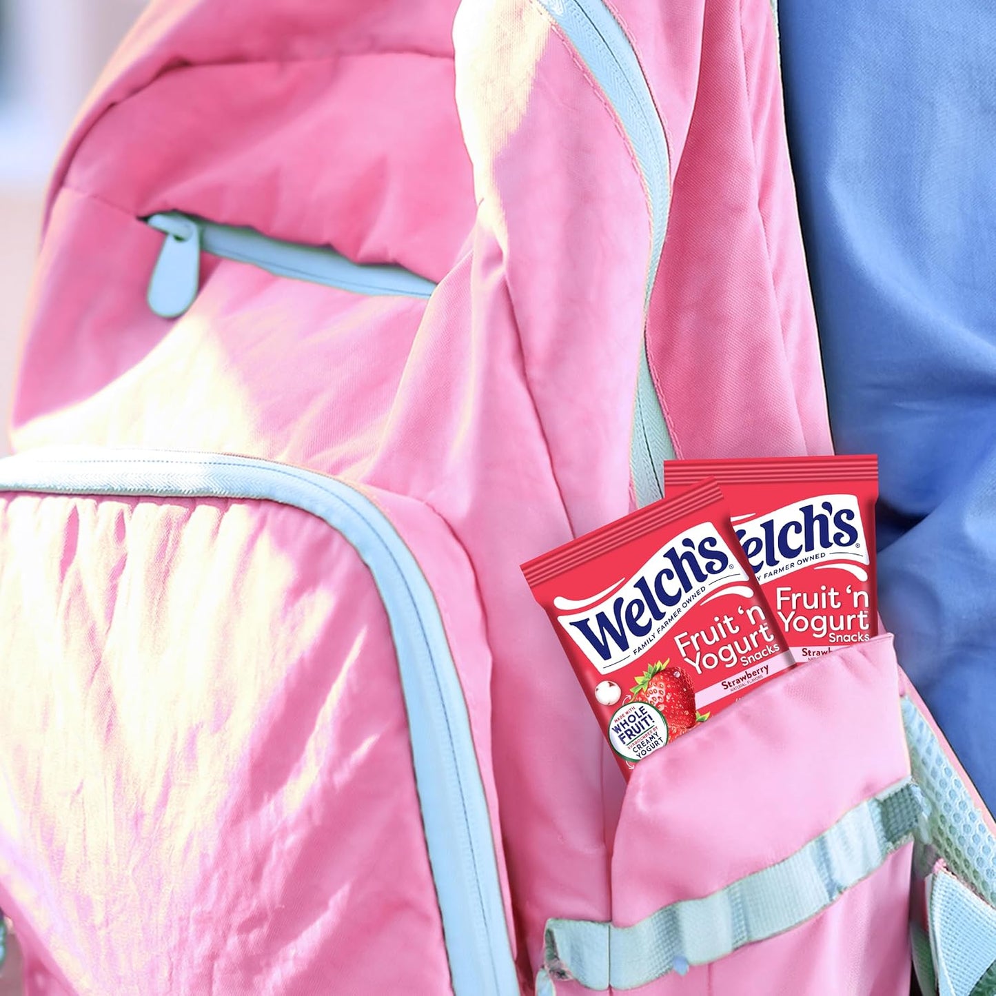 Welch's Fruit 'n Yogurt Snacks – Desk Drawer Snack for Remote Professionals, 40 Single-Serve Pouches