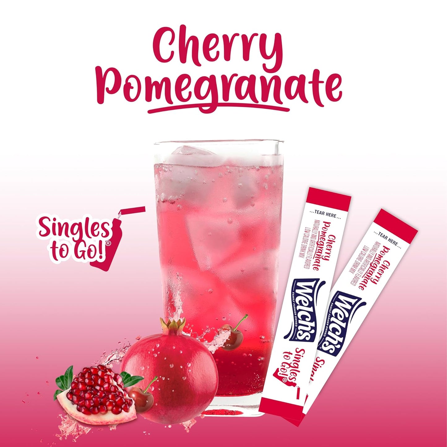 Welch's Singles To Go Drink Mix Singles - Aspartame Free Powdered Packets Safe for Picky Kids and Family Pantry