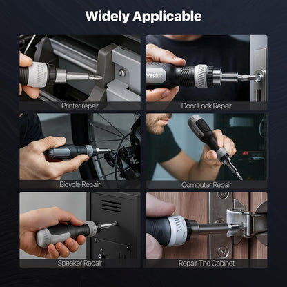 Wesdut Multi Bit Screwdriver Set – Bits Hide Inside the Handle, No More Toolbox Clutter