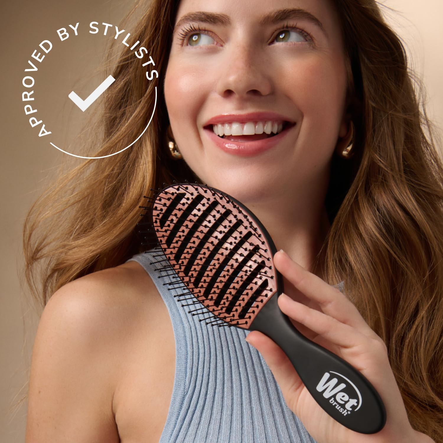 Wet Brush Ceramic Speed Dry Hair Brush – Morning Routine Essential for Busy Professionals, 45% Faster Blow-Dry Detangler for Home Office Ready Styling