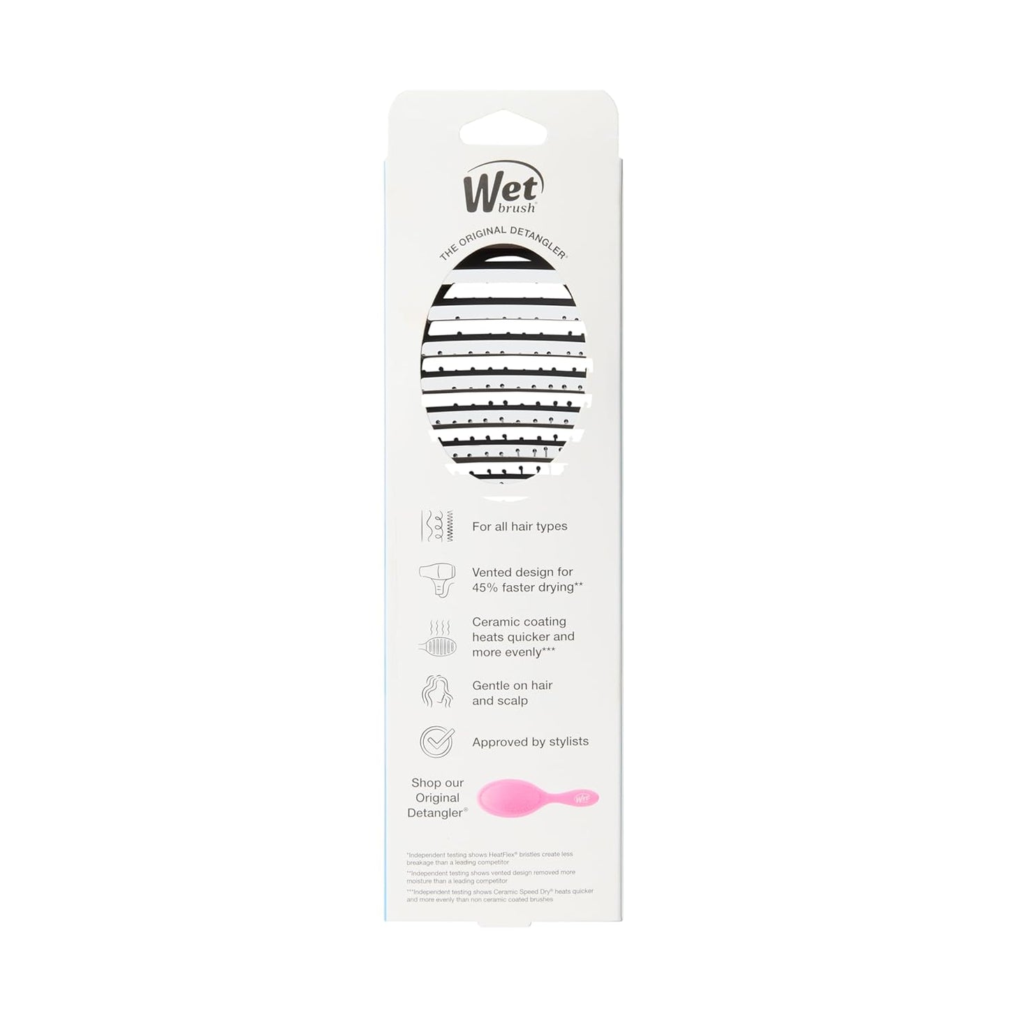 Wet Brush Ceramic Speed Dry Hair Brush – Morning Routine Essential for Busy Professionals, 45% Faster Blow-Dry Detangler for Home Office Ready Styling