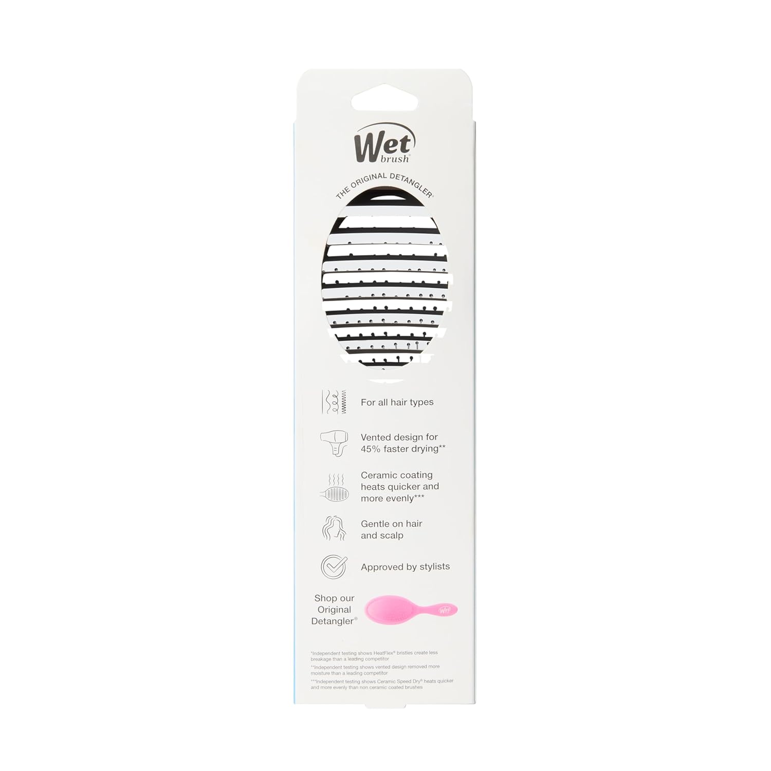 Wet Brush Ceramic Speed Dry Hair Brush – Morning Routine Essential for Busy Professionals, 45% Faster Blow-Dry Detangler for Home Office Ready Styling
