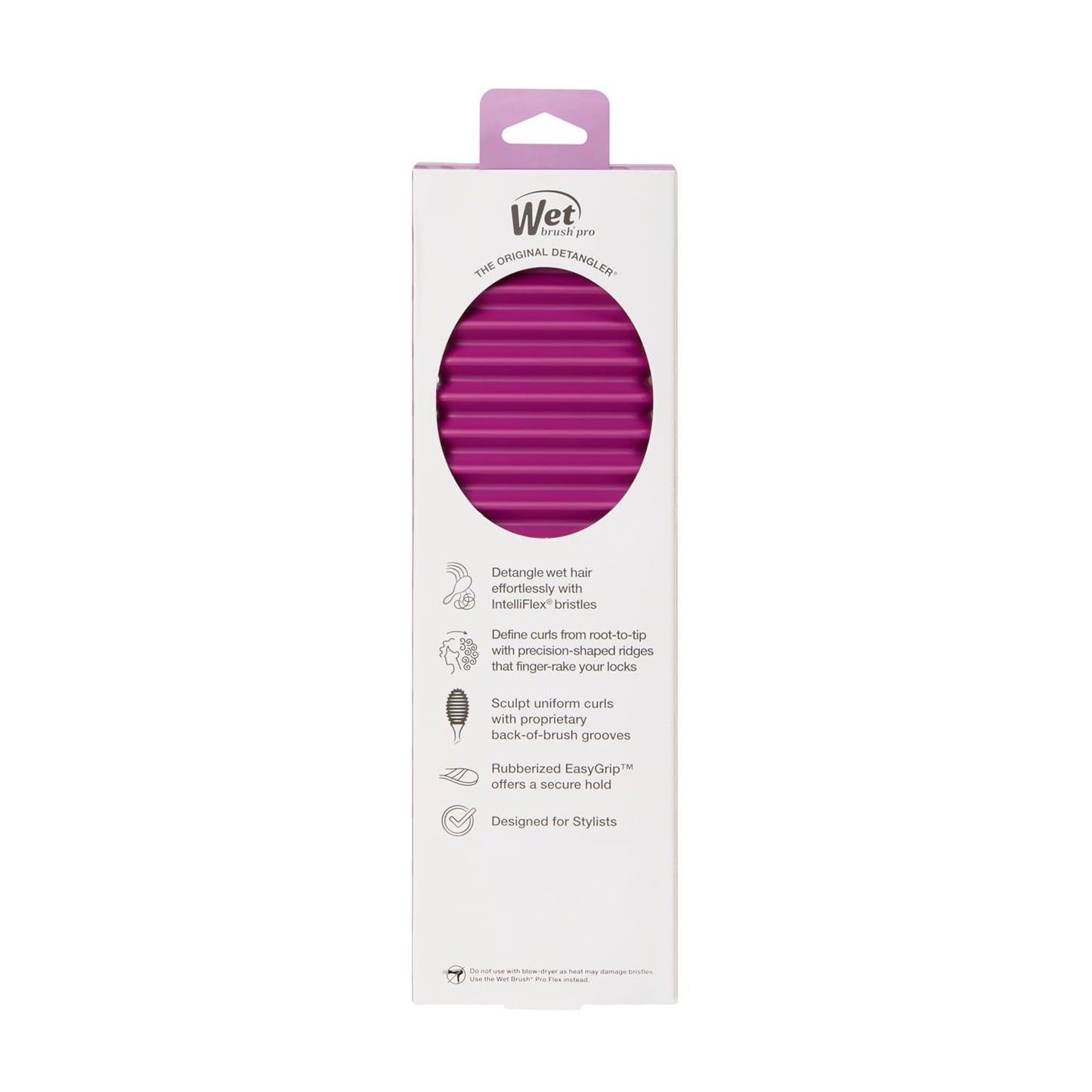 Wet Brush Curl Shaper Detangler – Gentle Detangler for Kids with Textured Hair, Tear Free Family Bath Tool