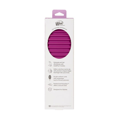 Wet Brush Curl Shaper Detangler – Gentle Detangler for Kids with Textured Hair, Tear Free Family Bath Tool
