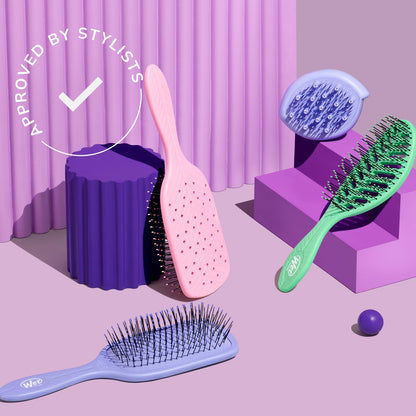 Wet Brush Go Green Curl Detangler – Self-Care Hair Tool for Curly Hair, Pain-Free Wet or Dry Brushing